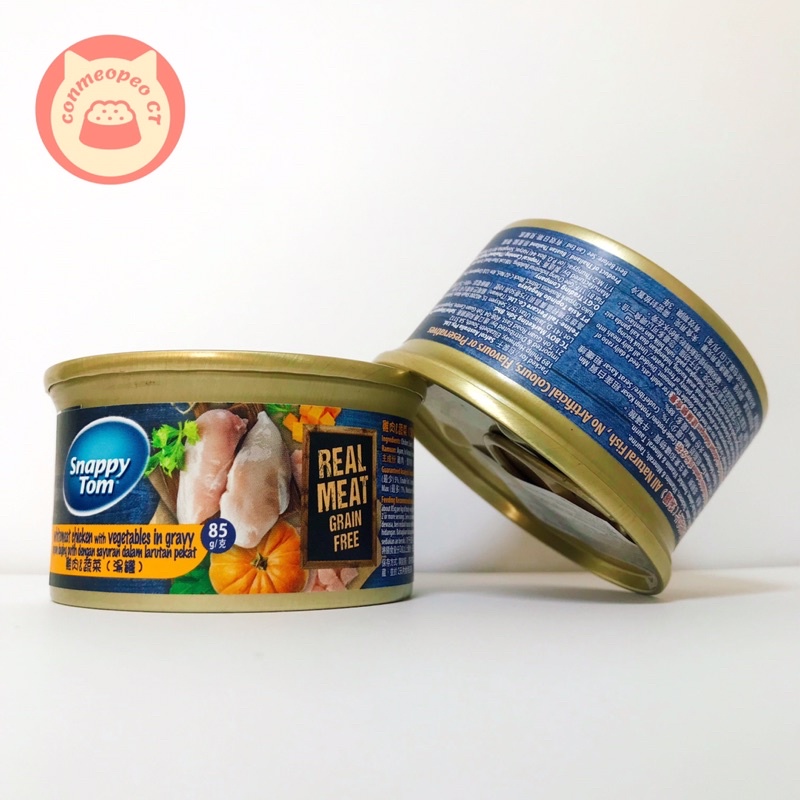 THỨC ĂN PATE CHO MÈO SNAPPY TOM PREMIUM | 85G | THÁI LAN