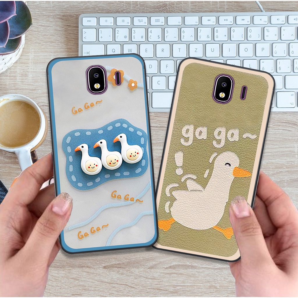 Ốp Samsung J4 2018 bộ hình cute dễ thương gấu thỏ xinh xắn vẽ tay lạ mắt