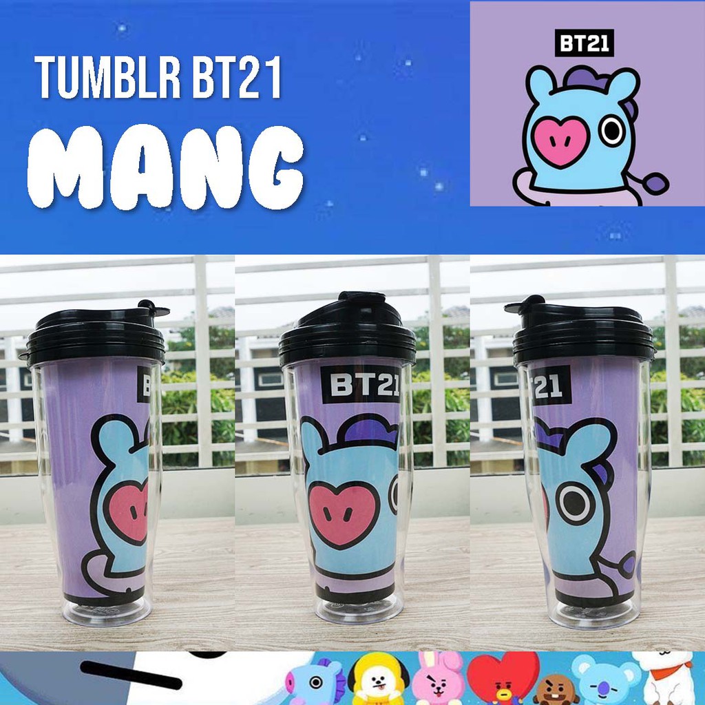 Bình Nước Họa Tiết Bt21 Phiên Bản 1 - Unofficial Merchandise Kpop Bts