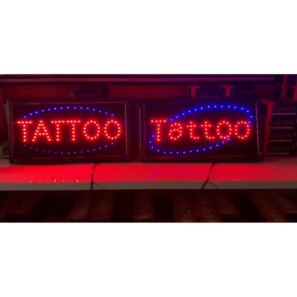 Bảng Led Tattoo và Open