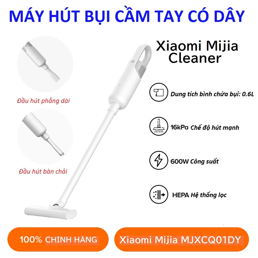 Máy hút bụi cầm tay Xiaomi Mijia MJXCQ01DY lực hút mạnh 16000 Pa