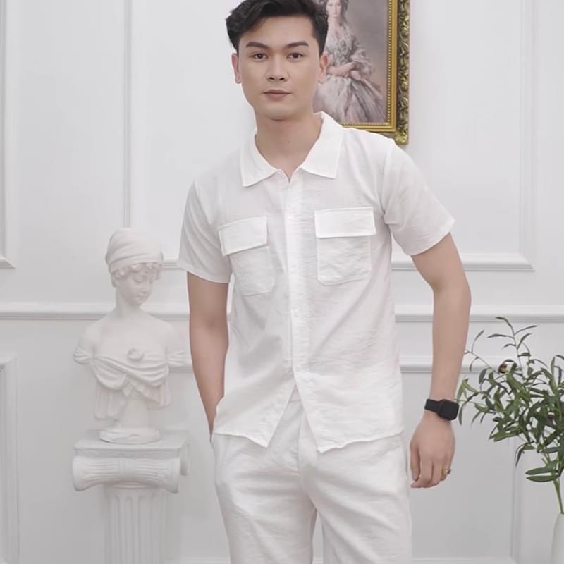 Bộ Quần Áo Đũi Nam Cổ Tàu , Cổ Đức, Áo Đũi Quần Đũi Ngắn ,Chất Mát Nhẹ Hàng Đẹp , Mặc Lên Là Ưng