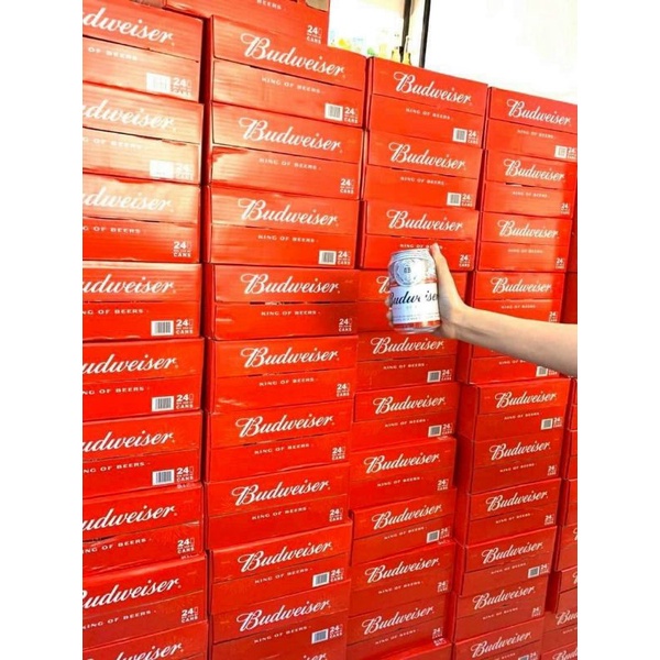 Thùng 24 lon bia Budweiser 330ml