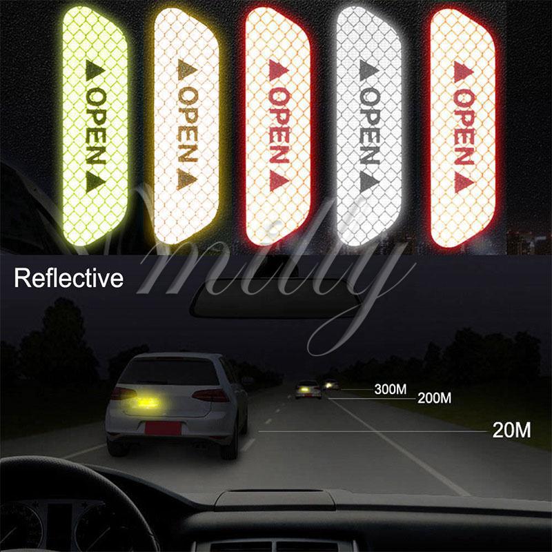 ☻☻ Auto Door Sticker Car Door Sticker Universal Vehicle 4pcs