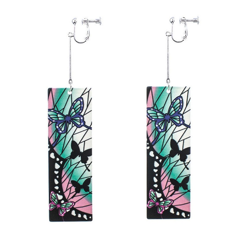 Bông Tai Acrylic Hình Bướm Hóa Trang Nhân Vật Shinobu