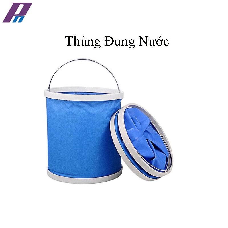 Xô Nước 11 Lít Gấp Gọn Đa Năng Lau Rửa Ô Tô Đi Phượt Câu Cá 205