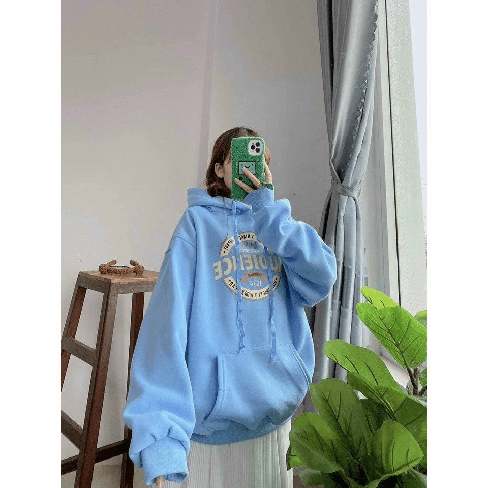 Áo Khoác Hoodie Kiểu Hoodie Chui Đầu AUDIENCE 1874 Có Túi Trước Bụng Siu Hot