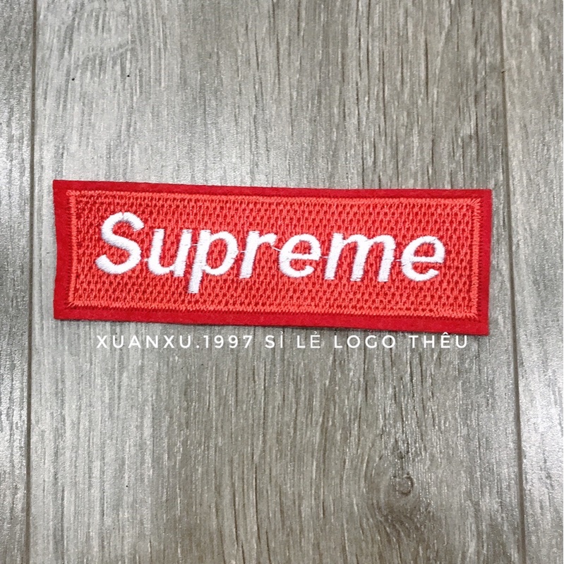 Logo Supreme thêu là ủi . hàng đẹp