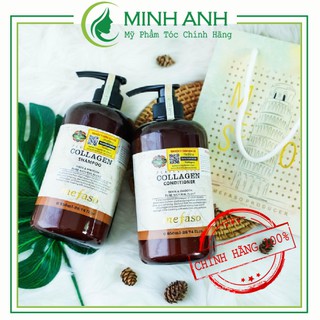 Cặp Dầu Gội - Xả Mefaso collagen Chính Hãng