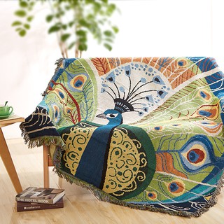 Chăn phím đàn piano thiết kế con công