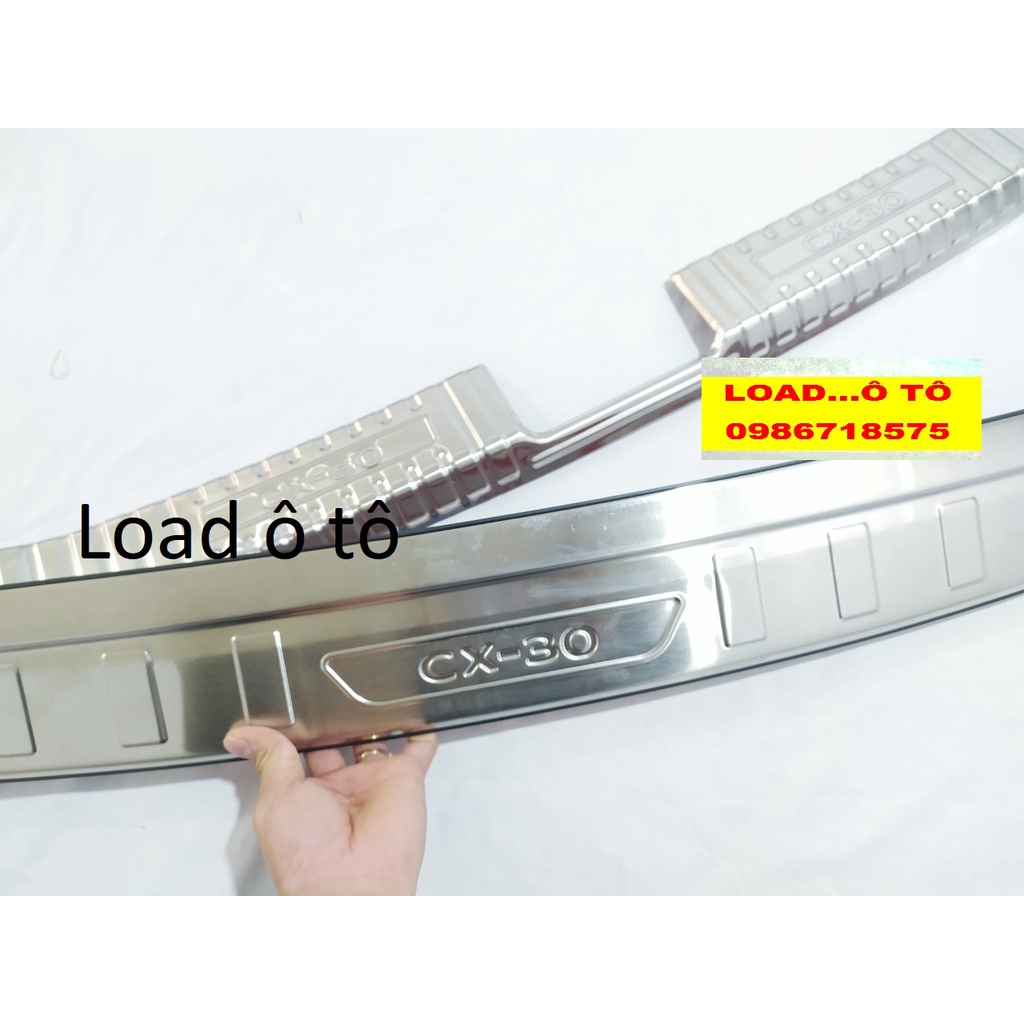 Chống Trầy Cốp Trong Ngoài Inox  Xe Mazda CX30, CX3 2021-2022 Cao Cấp Nhất Thị Trường