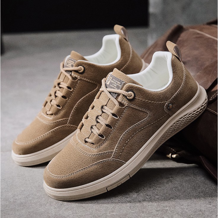 Giày sneaker thể thao da nam cao cấp D93, phong cách trẻ trung năng động, đế cao su non đi cực êm - Hàng nhập khẩu