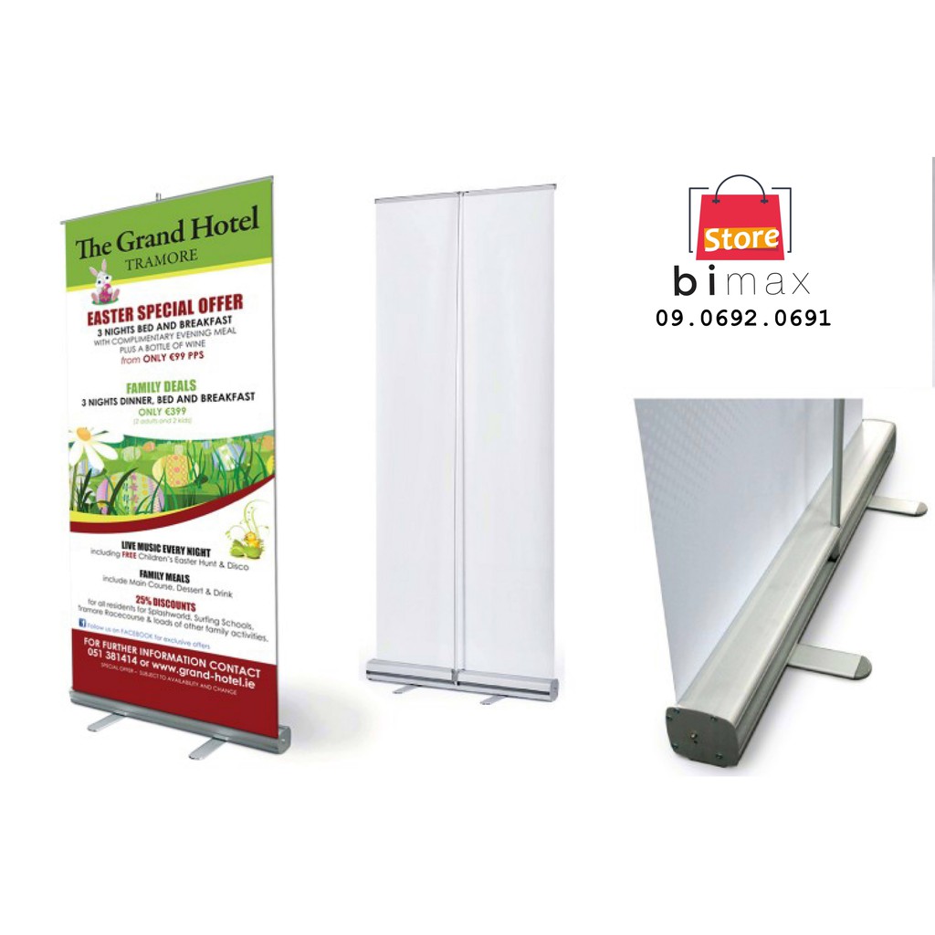 STANDEE NHÔM TỐT NẶNG QUẢNG CÁO /GIÁ CUỐN NHÔM