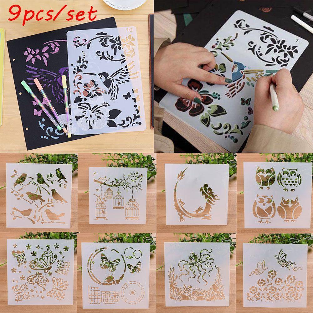 Bộ 9 Khuôn Cắt In Nổi Dùng Trang Trí Album DIY