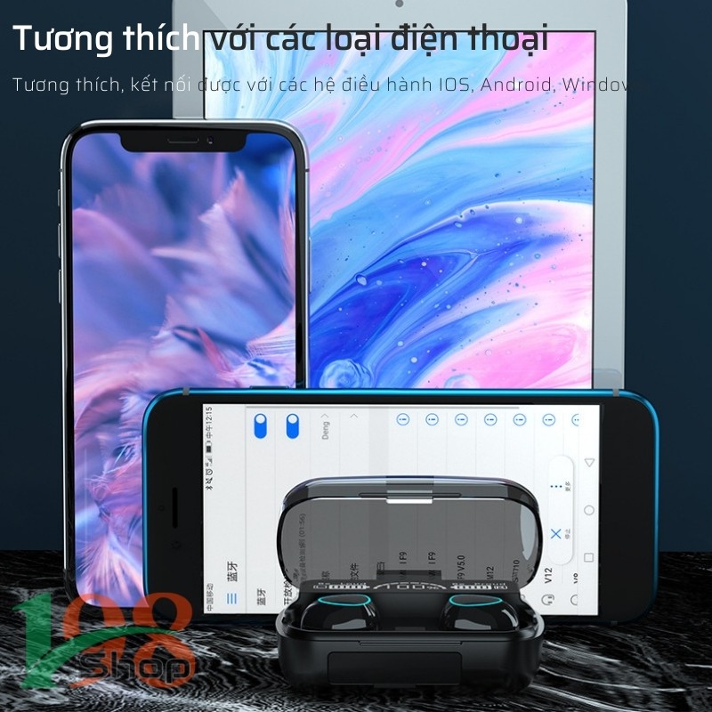 Tai Nghe Bluetooth TWS M10 Âm thanh Hi-Fi, Bass cực chắc khỏe, nghe nhạc rất hay, Cảm ứng chạm, Tích hợp sạc dự phòng