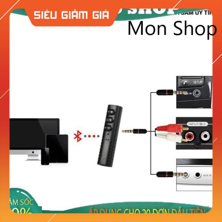 Adapter chuyển đổi tai nghe, loa cắm dây thành Bluetooth không dây ( Gía sập sàn ) MON SHOP SHOP