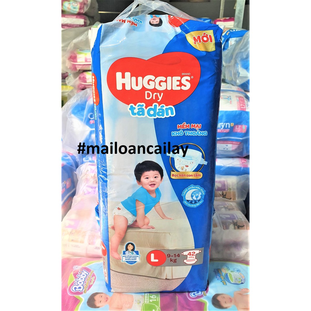 Tã dán Huggies S56/M48/L42/XL38/XXL34