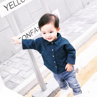 Áo sơ mi cho bé trai phong cách Hàn quốc