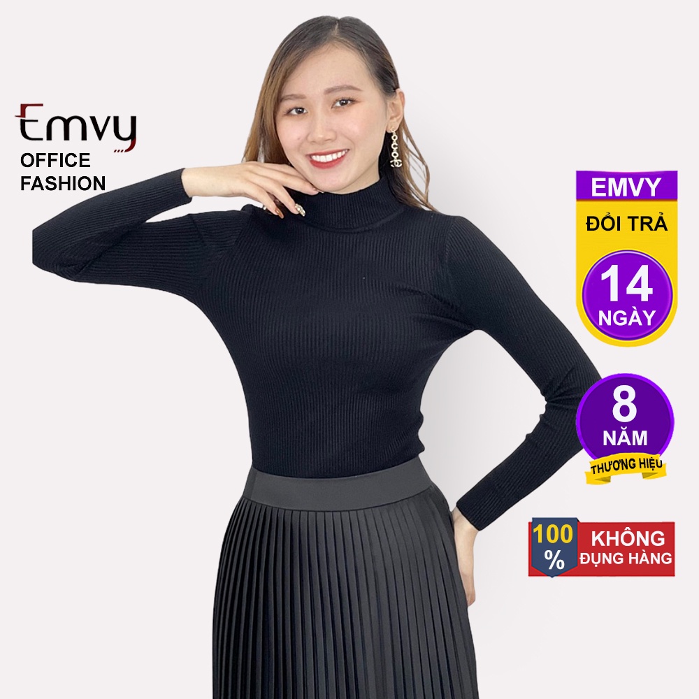 Áo giữ nhiệt len tăm cổ cao 3p cao cấp EMVY T1