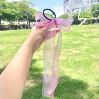 Dây Buộc Tóc Nơ Voan Rũ tiểu thư