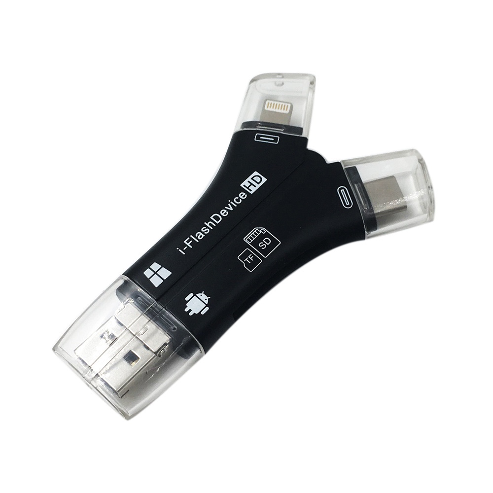 1 Đầu Đọc Thẻ Nhớ Đa Năng 4 Trong 1 81x51 X 11mm | BigBuy360 - bigbuy360.vn