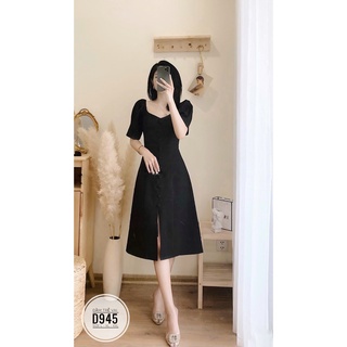ĐẦM CÔNG SỞ BIGSIZE MÀU ĐEN MẶC 2 KIỂU
