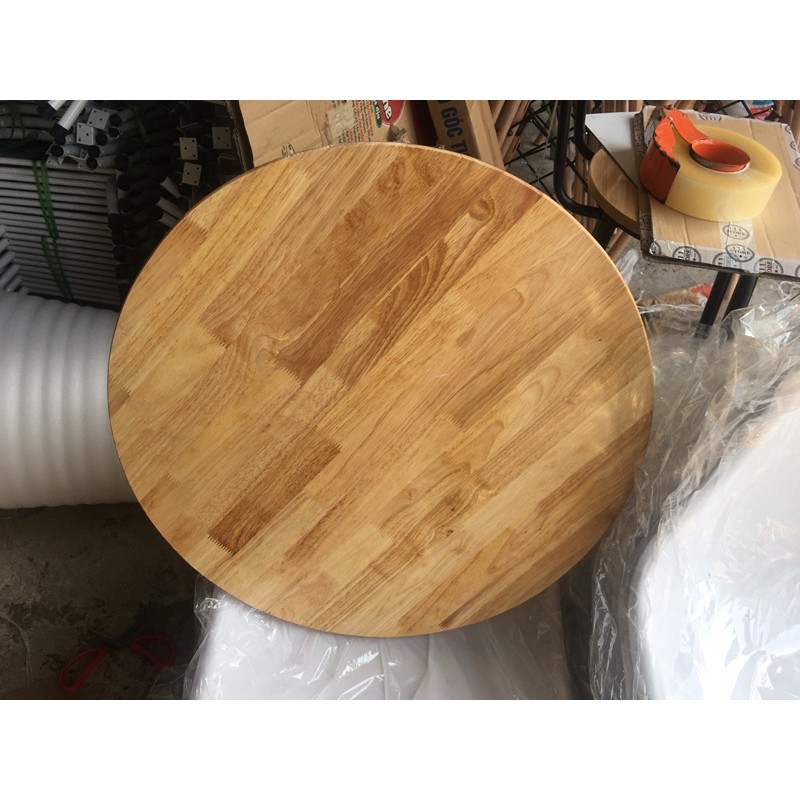 Mặt gỗ cao su tròn đường kính 60cm
