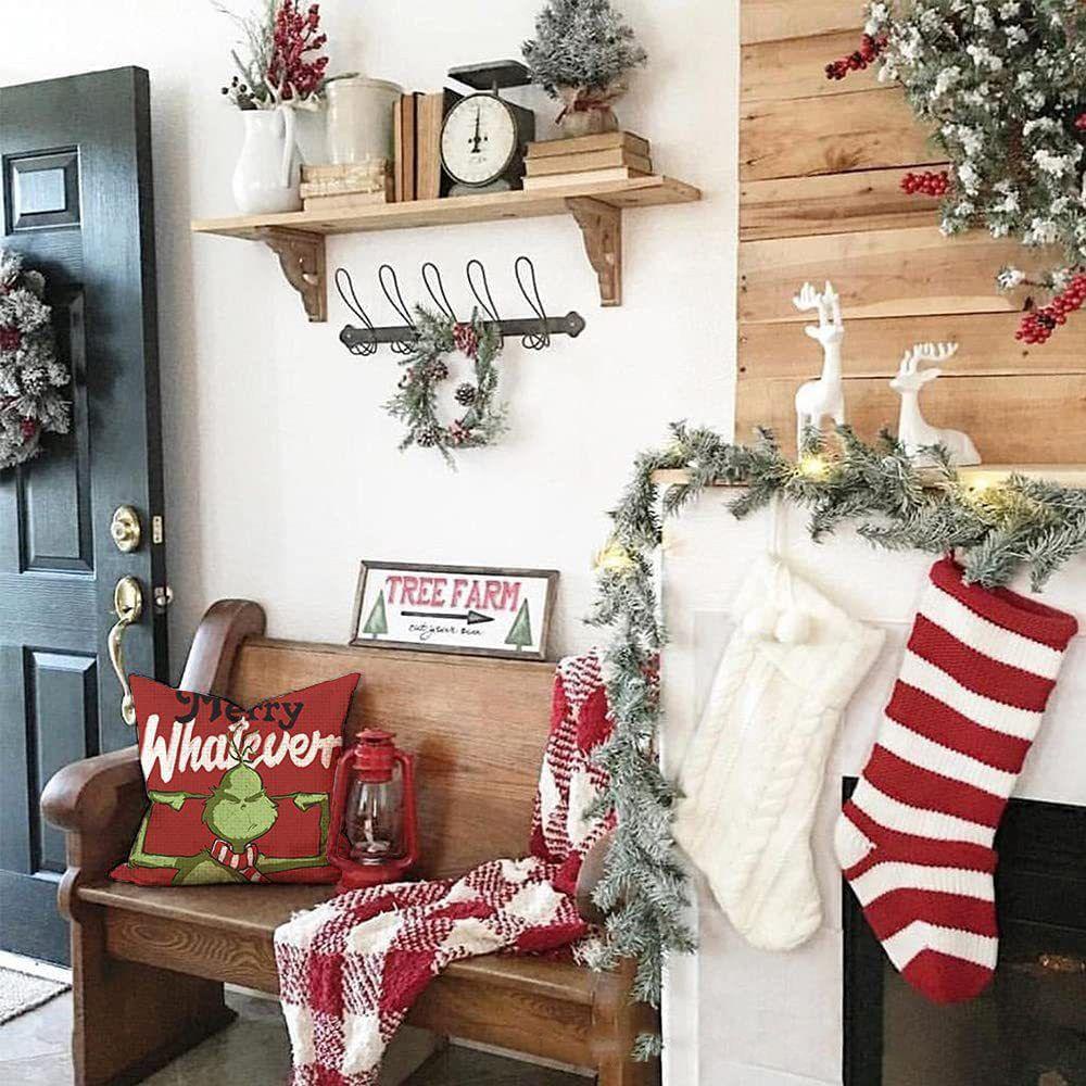 Gswltt grinch Áo Gối sofa Bông Vuông