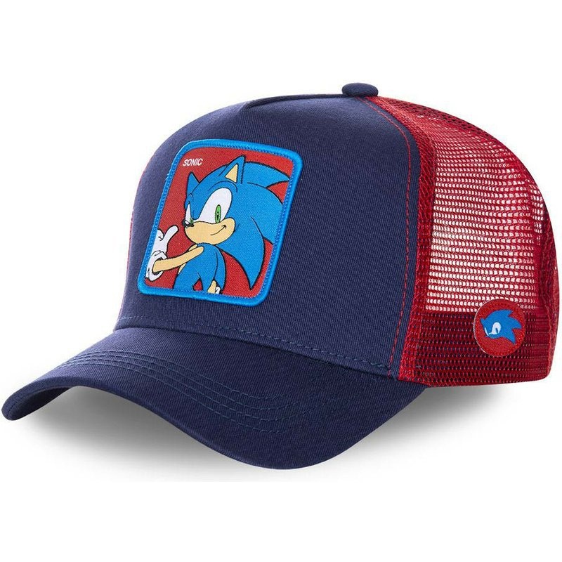 Mũ Lưỡi Trai cotton Phối Lưới In Hình sonic the hedgehog Phong Cách hip hop Mới 2022
