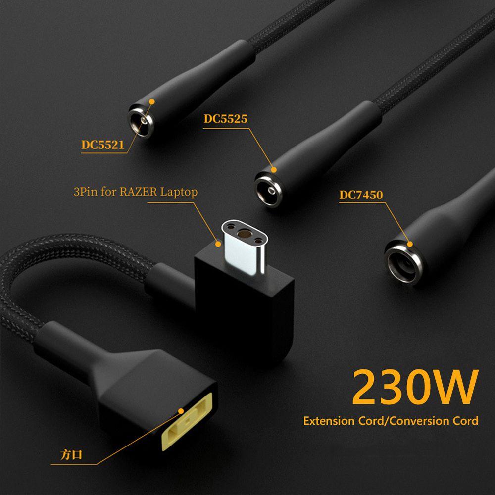 Dây Cáp Nguồn DC5521 DC5525 DC7450 230W Dành Cho Razer Notebook