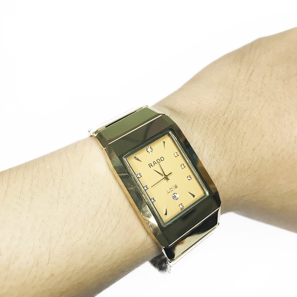 [TẶNG VÍ DA NAM] Đồng hồ Julibé nam RA02 NA màu vàng, chất liệu dây đá ceramic nguyên khối, mặt kính saphire | BigBuy360 - bigbuy360.vn