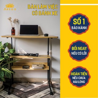 Bàn làm việc đa năng, thay đổi chiều cao, có bánh xe di chuyển, thông minh, tiện lợi AREGO