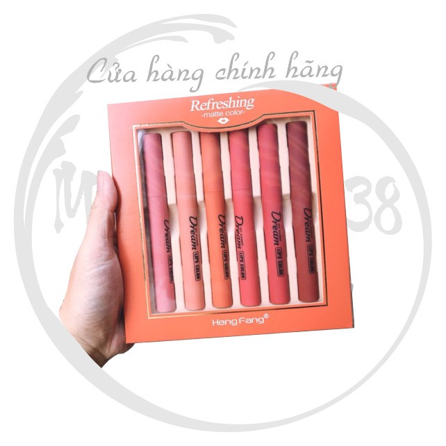 [HÀNG CHÍNH HÃNG] Set Son Lì 6 Cây Dream Refreshing Matte Color - Son Thỏi Lì Lâu Trôi -  Nội Địa Trung HengFang