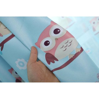 Rèm che cửa sổ in hình chim cú đen