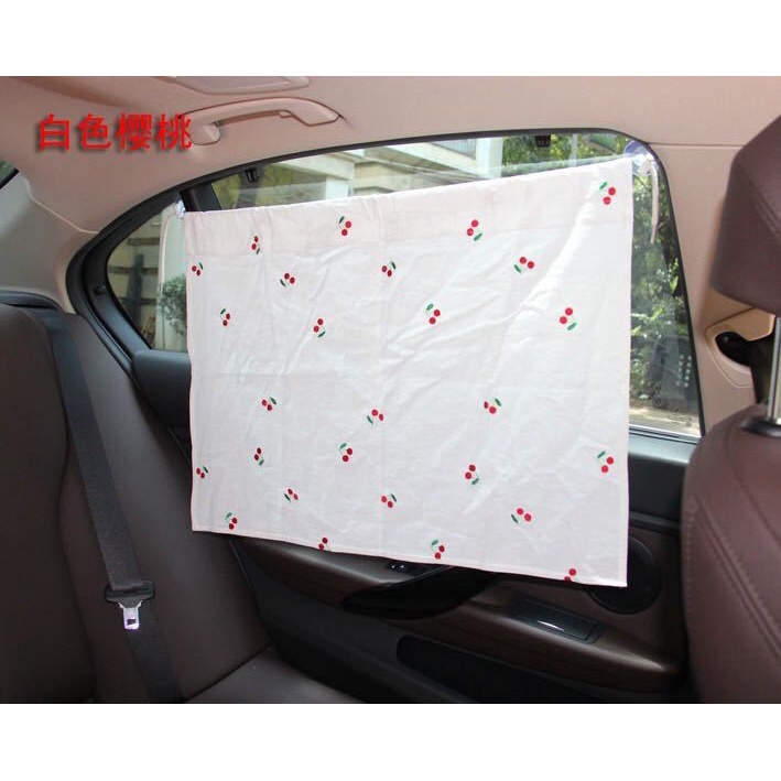 Rèm Che Nắng Xe Hơi Bằng Vải Cotton Cách Nhiệt Chống Tia Cực Tím Thêu Họa Tiết Hoa Anh Đào