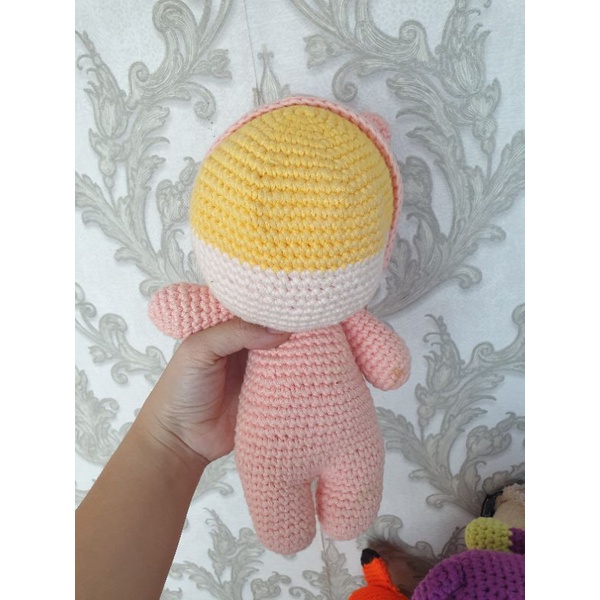 Gấu đan len móc handmade organic cho bé nhiều mẫu
