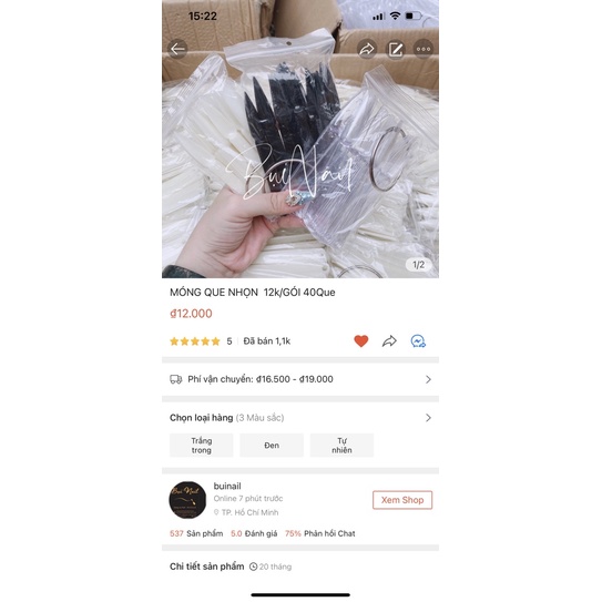 MÓNG QUE NHỌN 40 QUE