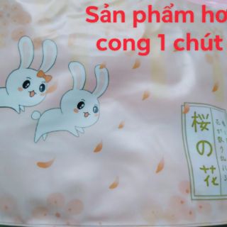 Ví Zip Đựng Bút Anh Đào Thỏ (Đọc Mô Tả)