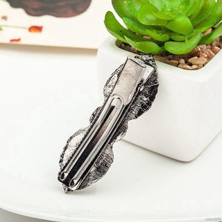 Kẹp tóc hình chiếc lá đính pha lê thanh tú