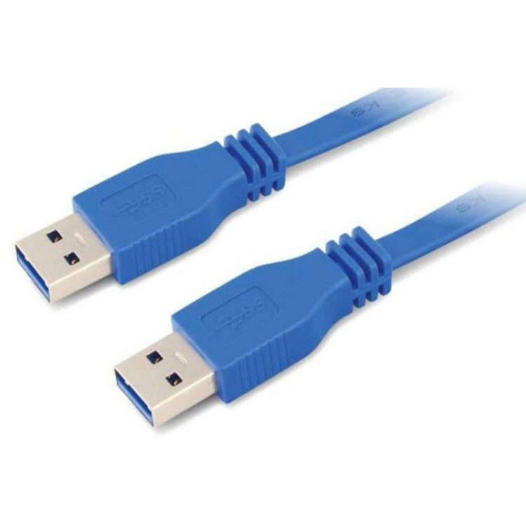 Dây USB 2 đầu đực xanh