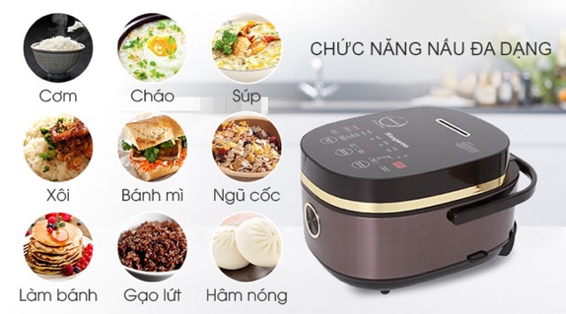 Nồi cơm điện cao tần Kangaroo 1.8 lít KG599N ( MỚI 100% ) Lòng nồi bằng hợp kim nhôm 7 lớp, phủ chống dính kim cương