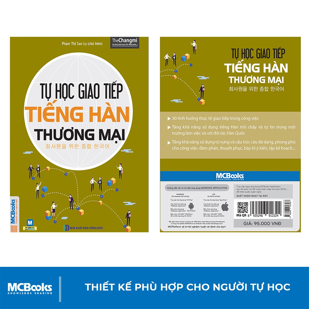 Sách - Tự Học Giao Tiếp Tiếng Hàn Thương Mại - Học Kèm App Online