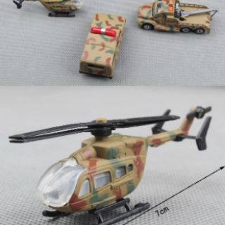 Set 5 xe quân sự bằng sắt đặc mini wheeler