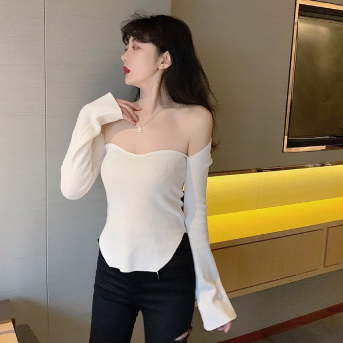 Áo Nữ Tay Dài Trễ Vai Thời Trang Quyến Rũ