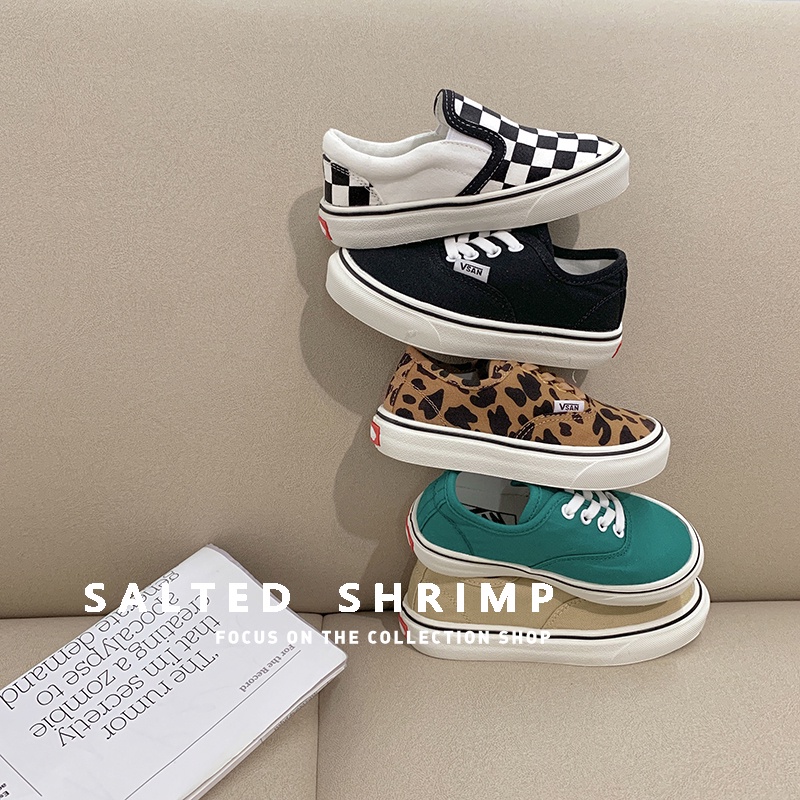 Giày sneaker đế mềm chống trượt họa tiết da báo dành cho bé trai và gái 18 tháng-5 tuổi