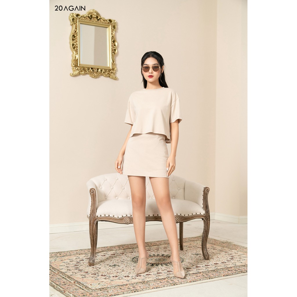 Áo Thun Khóa Đóng 20AGAIN ATA1217 | BigBuy360 - bigbuy360.vn