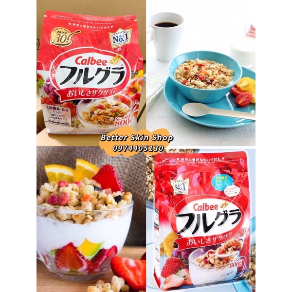 Ngũ cốc Calbee Nhật 800g