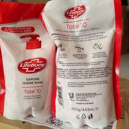[Đủ Màu] Nước rửa tay Lifebuoy Bảo vệ khỏi vi khuẩn 450gr (Túi) | BigBuy360 - bigbuy360.vn