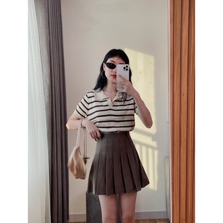 Áo len polo kẻ sọc