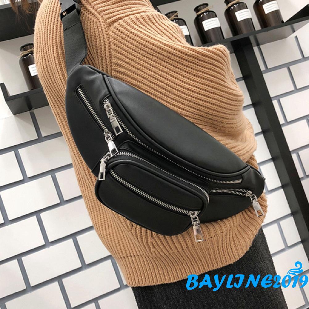 Loسe ~ Túi đeo vai nữ Dây kéo Da PU Satchel Túi xách Messenger Ví đeo chéo